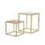 Metal Tabletop Stand Gold Set of 2