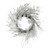 Wreath white and silver 70x70x10cm