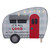 Wooden Caravan "Its all good" with LED 20.5x16.5cm