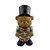 Soldier bear playing a drum 20x18x36cm