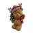 Resin Bear with Antler hat and tree 16cm x 11 x23cm