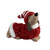 Dachshunds with Red Furry Jumper 10x3.5x8.5cm
