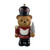 Soldier bear with silver xmas tree LED 25x17x47cm