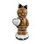Gingerbread lady with large bow and heart 8.7x8.4x18.6cm