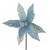 Poinsettia Stem Pale Blue with white centre D26cm