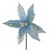 Poinsettia Stem Pale Blue with white centre D26cm