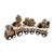 Gingerbread Joy train 24x6.3x10.4cm