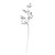 Iridescent jewel stem silver L55cm