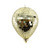 Mirror Balloon Bauble Champagne 12cm