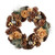 Autumn wreath with copper flowers and bells 30x30x8cm