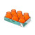 Bolsius Professional Twilight Candles 104/99mm Tray 6 - Orange
