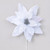 56cm Velvet Poinsettia White