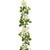 6ft Plush Rose Garland Cream