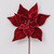 60cm Velvet Poinsettia Burgundy