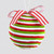 12cm Fabric Ball w/Ribbon Green