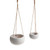 Hanging Fibre Clay Pots with Dot Finish S2