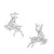 Frosty Stag Decs Set Of 2