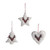 Wooden Hanger With Fur & Tartan Deer Dec 3Ast