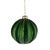 Bauble Glass Frosted Green 8Cm Trd