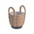 Basket With Handles & Liner Black Bottom 20.5cm