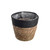 Seagrass Basket  Black 16x11x14cm