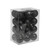 Black Shatterproof Baubles (6cm) (24 pieces)