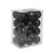 Black Shatterproof Baubles (6cm) (24 pieces)