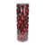 Burgundy 10cm Plastic Ball in tube (matt,shiny,glitter) x 48