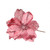 Velvet Magnolia with glitter leaf 26cm Pink