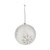 Bauble Frosted Snowflake 10Cm