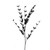 Black Lonicera Leaf Spray