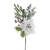 Flocked Poinsettia/Berry/Boxwood Spray 43Cm