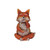Country Living Fox With Solar Jar
