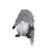 Fabric Grey Gonk With Long Hat S 15.5x14x64.5Cm