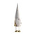 Metal Santa Gold Star Hat 27.5Cm