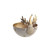Metal Bowl Gold Reindeer 11Cm