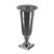 Aluminium Trumpet Vase Hammered Effect