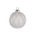 Glass Bauble With Diamond Decoration 8Cm
