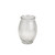 Glass Ribbed Vase 13.5x9.5cm