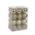 Champagne Shatterproof Baubles (6cm) (24 pieces)