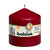 Bolsius Pillar candle Wine Red, single in cello (100 mm x 98 mm)