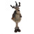 Standing Moose With Brown Scarf 16x14x51Cm