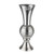 Glass Silver Honeycomb Vase 45Cm