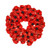 Poppy Wreath Red 45 Flower Heads 40Cm