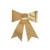 Sequin Bow Gold 27Cm