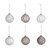 Baubles Frosted Glass 6Ast