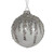 Glass Bauble With Sparkles 8Cm