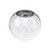 Glass Silver Crackle Ball V 17