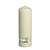 Bolsius Pillar candle Ivory, single in cello (300 mm x 98 mm)