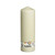 Bolsius Pillar candle Ivory, single in cello (300 mm x 98 mm)